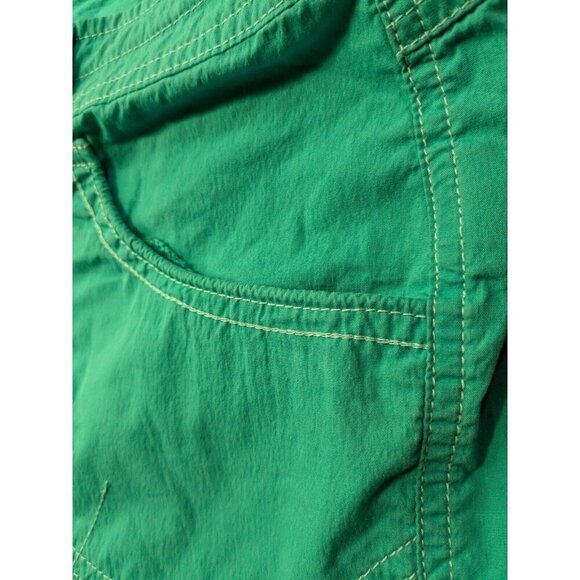 Kuhl Shorts Womens 14 Cotton Nylon Stretch Hiking Flap Pockets Bluish Green - Picture 12 of 15